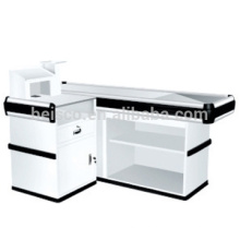 Direct sale supermarket checkout counter with conveyor belt,supermarket checkout counter for sale,checkout counter
